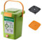 perfk Contenedor de Compost para Interiores, Cubo para compostaje de residuos de Alimentos y asa con Tapa, contenedor de compostaje para jardín y Patio, 20l