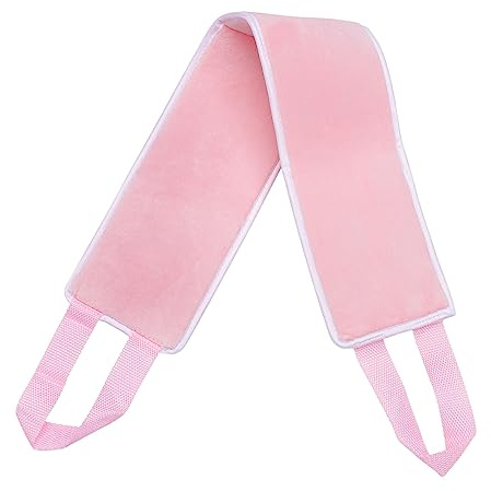 OUNONA Rückenlotionband mit Pflanzenfasern Rosa Bräunungsrücken Applikator zur Gleichmäßigen Selbstbräunung Verhindert Fleckige Hände Geeignet für Hauttypen