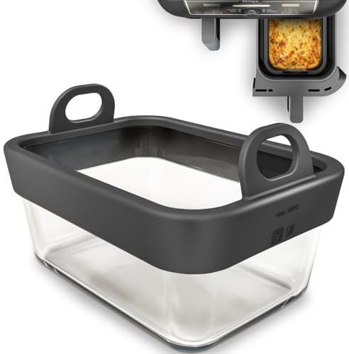 Glas Auflaufform für Airfryer passend für Cosori, Ninja, Philips uvm.