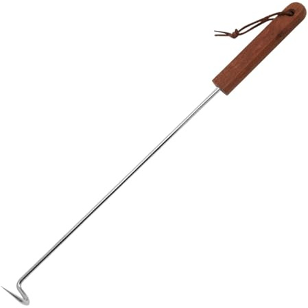 MotiveTech Ganchos para Asar Carne en Barbacoa, Accesorios de Parrilla, 44cm x 3.7cm