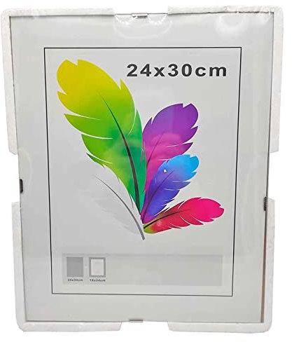 Acan Marco para fotografías en metacrilato con Cierre de Clip de 24 x30 cm. Cuadro para enmarcar fotografias con cerrador para Mantener Las fotografias seguras.