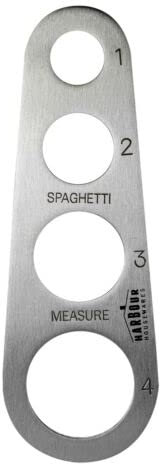 Vision4ever Stainless Steel Cooking Spaghetti Pasta Noodle Measure Portion 1-4 People