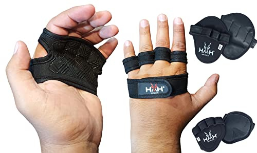 HMH Sports Gym Gloves Weight lifting Gloves Women Men Barehand Grips Support Cross-Training, Rowing, Power-Lifting, Pull Up for Men & Women