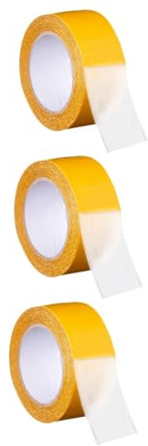 DOITOOL 3rollen Doppelseitiges Gewebeklebeband Hochstarker Textilkleber Für Teppiche Bastelarbeiten Und Dekoration Vielseitig Einsetzbar Rückstandsfrei Und Einfach Zu Handhaben