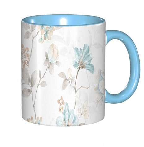 Kaffeebecher Mug,Aquarell handgemalte Blumen Rose Pfingstrose Blumenschönheit,kaffeebecher porzellan, tasse Füllmenge 330 ml - sehr interessante bedruckte Teetassen
