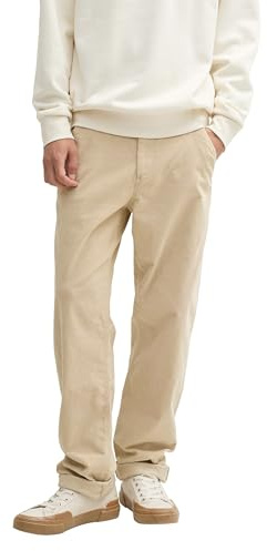 TOM TAILOR Denim Herren Loose Tapered Fit Hose, 11032 - Cashew Beige, M
