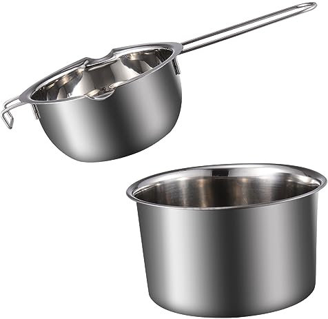LABRIMP Double Boiler Pot Stainless Steel Melting Pot for Candle Chocolate Butter Candy Warmer Boiler Melting