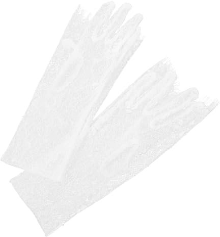 SHERCHPRY 1paar Lange Brauthandschuhe Aus Zarter Spitze Und Tüll Für Hochzeiten Partys Und Besondere Anlässe Elegantes Design
