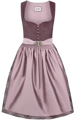 Stockerpoint Damen Dirndl Indira I Größe 32-48 I Bequemes Trachtenkleid mit Schürze & liebevollen Details I Bequem & pflegeleicht I Perfekt für Trachten & Festlichkeiten