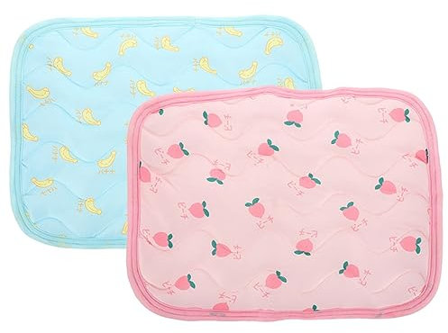 GRIRIW 2stücke Kühlmatte Für Haustiere Zum Schlafen Kühlkissen Für Hamster Und Kaninchen Langlebig Und Praktisch Sommergebrauch