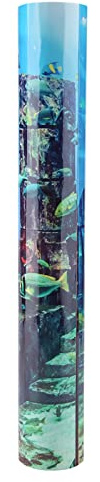 Ejoyous Aquarium Background Stickers, PVC Coral Aquarium Background Underwater Poster Fish Tank Terrarium Wall Decorations Sticker (91 * 50cm)