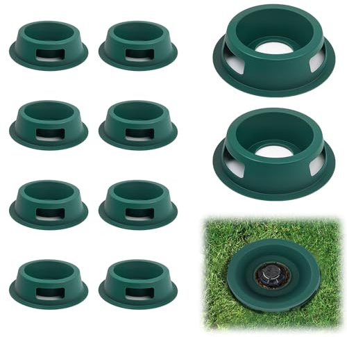 Protezioni per irrigatori a ciambella per Hunter PGP ecc. Serie Irrigatore – 10 PK | Resistente alle crepe, alla corrosione e alla deformazione, impedendo a erba, erbacce e detriti di intasare l'ugello