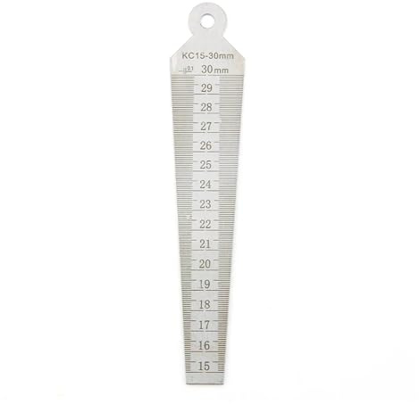 EDEDE Lame Spessimetro, Calibro a Cuneo Calibro Conico Calibri Conici for misurazione Misuratore di Spessore valvola Sonde di misurazione for misuratore di Spessore di Fessure Strumento(15-30mm)