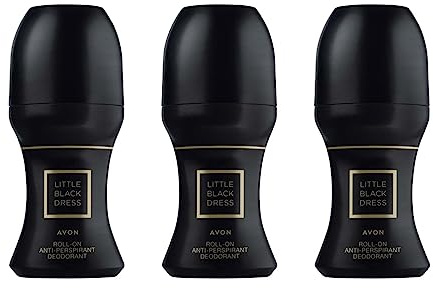 Avon Little Black Dress Roll On Anti-Transpirant Deodorant, 3 Stück