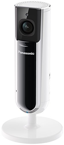 Panasonic KX-HNC800EXW Smart Home Telecamera di sorveglianza (Full HD, luci di visualizzazione, angolo di visione verticale: 67°, altoparlante integrato, slot per schede SD, tipo di montaggio:
