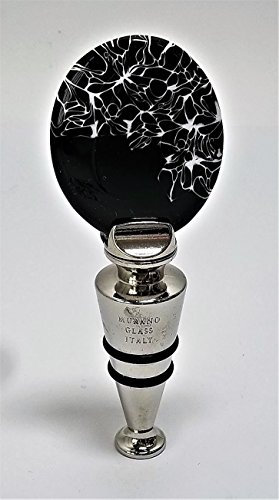 Bouchon en Acier et Verre de Murano avec Murrine