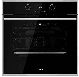 Teka SteakMaster - Horno Pirolítico Multifunción Steakmaster, Horno Especial Carne con Sistema de Limpieza DualClean y Cristal Negro con Marco - 5 Años de Garantía