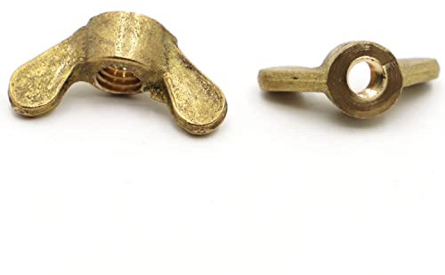 Wing Nuts,Wing Bolt,Butterfly Wing Screws,Thumb Screws,Butterfly NutDin315 Brass Butterfly Nut Hand Tighten Wing Nuts M3 M4 M5 M6 M8 M10 M12 Fasteners (Size : M3 2pcs)