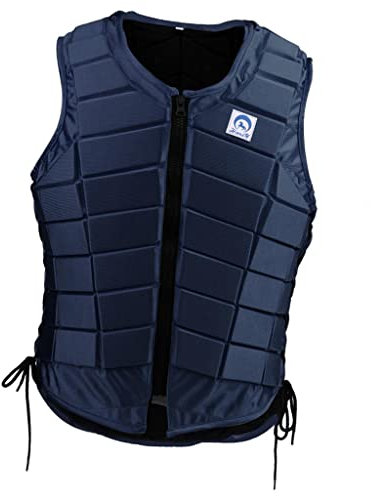 pistro Gilet da equitazione, protezione del corpo equestre equipaggiamento protettivo per uomini donne giovani bambini - donna S