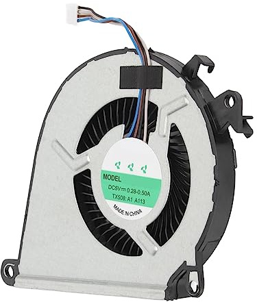 Cuifati Remplacement du Ventilateur de Refroidissement du Processeur pour HP 15 BC 15 BC000 15 BC100 15 BC200 15 AX Series 858970 001, 4 Broches ABS Forte Dissipation Thermique pour
