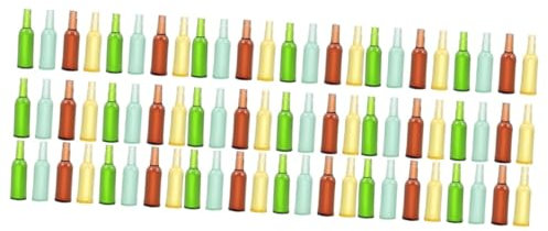 BESTonZON 72 Piezas Mini Botella Vino Adornos Salon Home Decor minibotella Cerveza Accesorios para Mini casa decoración Ornamento Mini Decoraciones la casa Mini Modelos Botellas