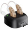 JINGHAO Amplificateur Auditif Amplificateur De Son Rechargeable - Paire d'amplificateurs sonores personnels pour contours d'oreille (Beige)