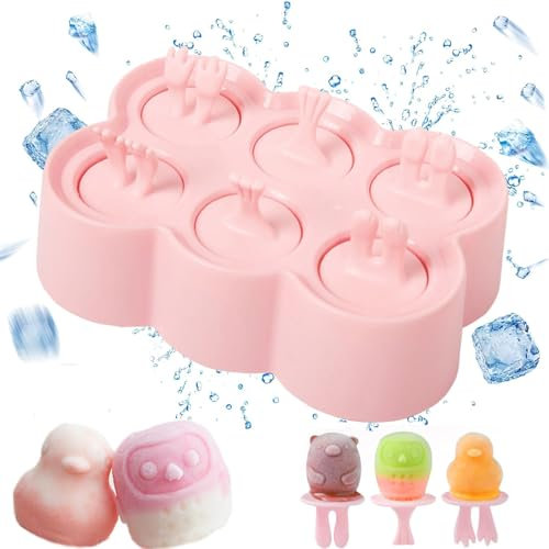 Moules à glace en silicone,Moules à glaces faits maison, Moule Glace Silicone,Mini moule à glace,Moule à glace popsicle,Moules à glace enfants, pour Glace Maison Sorbet Yaourt Jus