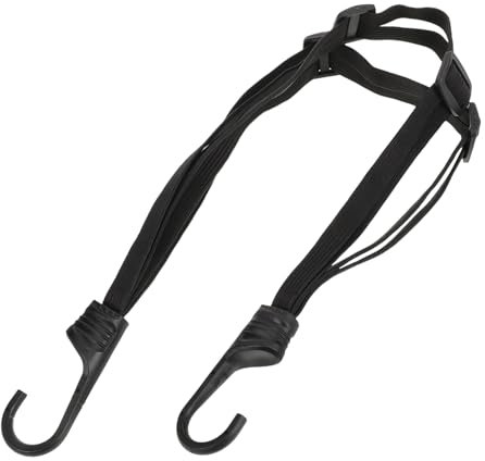 SOLUSTRE Motorcycle Bungee Cord with Hooks Elastic Helmet and Luggage Strap for Secure Fastening Versatile and Design for Safe Transport of Gear and Accessories