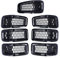 Parrilla delantera coche Inserciones Rejilla Delantera 7 Piezas Protector Parrilla Para Jeep Para Cherokee 2014 2015 2016 2017 2018 Accesorio Embellecedor Rejilla Protectora Coche Rejilla Radiador(Neg