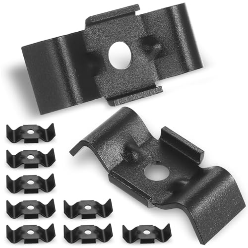 10 Pièces Kit de Fixation pour Clôture Double Fil, Supports de Panneaux, Fixations Pattes de Serrage, Accessoires et Supports pour Panneaux de Clôture Double Fil