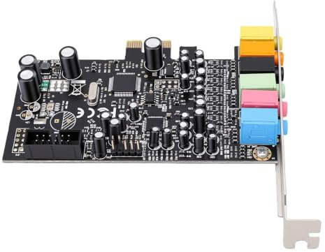 Plyisty Carte Son PCIE X 1 7.1, Interface Surround Stéréo HD avec Prise Dip 8 pour Les Jeux sur PC 7/8/8.1/10/11