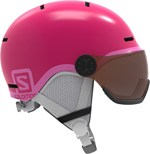 Salomon Grom Visor Helm mit Visier für Kinder Ski Snowboarden, Leichte Handhabung, Passform, leicht