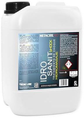 Metacril Pro Idro Sanit Shock, Tratt. d'Urto per Impianti Idromassaggio 5LT | Prodotto Igienizzante per il Trattamento d'Urto e pulizia profonda di Impianti Idromassaggio