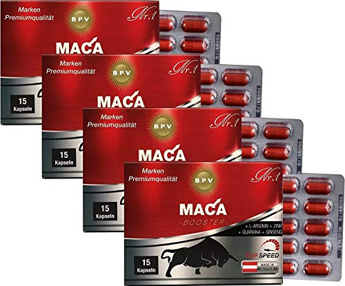 MACA 60 Kapseln - Trainings Booster - Perfekt geeignet für Sportler und Aktive Männer - Für Lust - Liebe - Leidenschaft und mehr