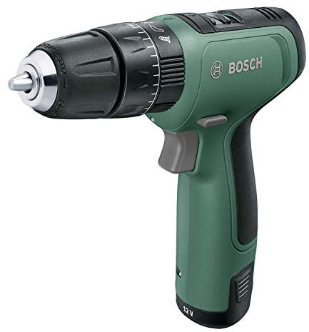 Bosch Home and Garden 06039D3101 Trapano Avvitatore a Batteria EasyImpact 1200 in Valigetta, Verde, 3/8 pollice, 1 Batteria
