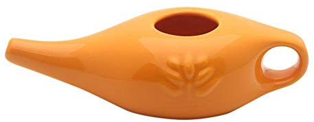 Neti Pot Ceramic Sinus Rinse Bottle Nose Cleaner Nasal Irrigation System Nose Washing Kit for Sinus Rhinitis Allergy 250ml