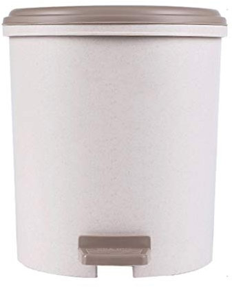 Liushop Einbau-Abfallsammler Haushaltsplastik mit Deckel Mülleimer Independent Liner Badezimmer Wohnzimmer Verdickter Mülleimer Abfall- und Recyclingsystemkasten (Color : Natural, Größe : M -9.6L)