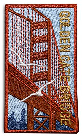 Finally Home Golden Gate Bridge Patch zum Aufbügeln | Usa Amerika Patches, Bügelflicken, Flicken, Aufnäher