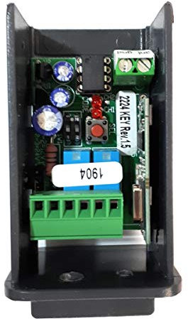 INSTALMATIC Receptor Universal RX5 de 2 Canales para mandos de garaje rolling code, 433,92 MHz, Capacidad 500 usuarios, con Caja y Antena.