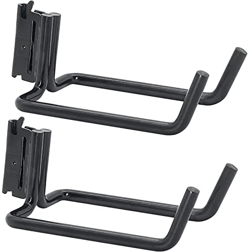 2 Pack E-Track Heavy Duty Shovel Hanger, 6 E Track Tool double J Hook | E Track Hooks, E Track Attachments for Cargo Tie Down Systems in Trucks, Trailers, Vans, E-Track Spring Fitting Attachments