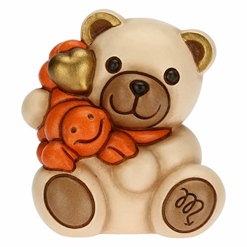 THUN - Soprammobile Teddy Stars, Segno Zodiacale Scorpione - Icone, Teddy Stars - Ceramica - 6,6x5,5x7,1 cm h