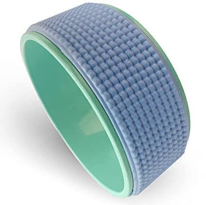 LTLCLZ Yoga Wheel Ring Massage Eva Point Pilates Hilfsgeräte Workout Zubehör Frauen Fitness Gym Workout Rückenschmerzen,Blau