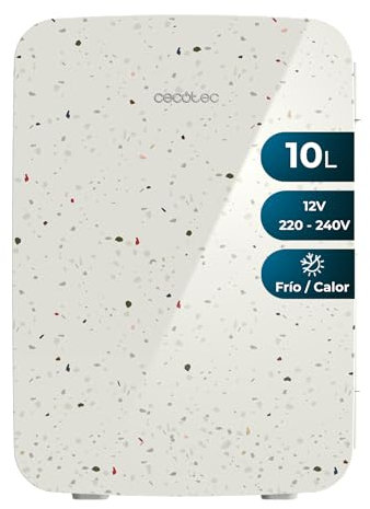 Cecotec Mini Nevera Bolero MiniCooling 10L Bahamas Pat 3. Funcionamiento 12V-220V, Compatible Coche y Caravanas, Función Enfriamiento y Calentamiento, Rango Temperatura 7-65º, Fácil Transporte