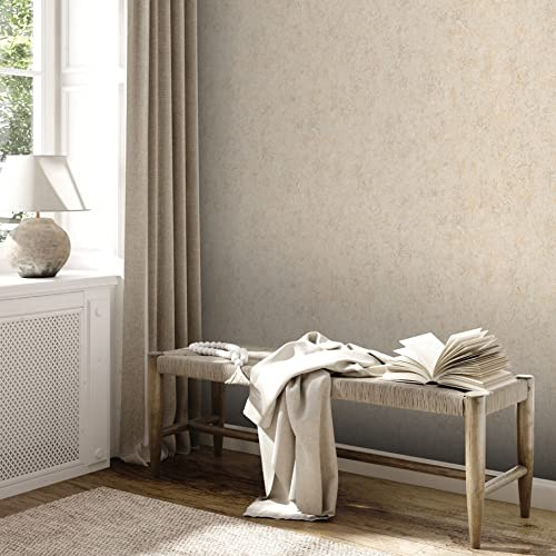 Livingwalls Unitapete Creme Premium Wall 2 390361 - Vliestapete Einfarbig - 10,05 m x 0,53 m Made in Germany