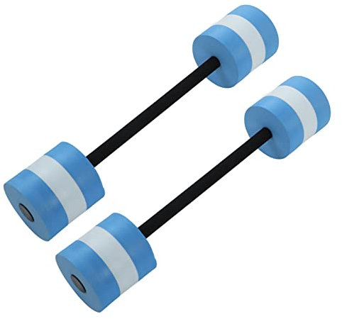 Jiawu Wasserhanteln, Wassergymnastik-Hanteln, 2er-Set, Wassergymnastik-Übungshandstangen, Eva-Schaumhanteln, Pool-Widerstand, Aqua-Fitness-Langhanteln, Ausrüstung zur Gewichtsabnahme