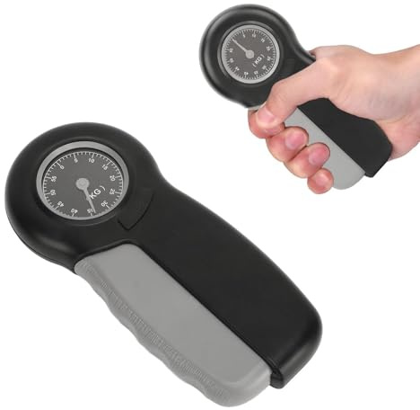 Testeur de Force de Préhension, Affichage Clair de L'écran Dynamomètre à Main Appareil Renforcement de Préhension de L'avant-Bras Renforceur Préhension Portable et Léger pour Sport (Noir)