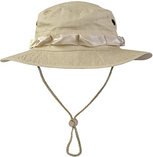 normani US GI Boonie Hat US Buschhut Safari Hut S-XL Farbe Beige Größe L