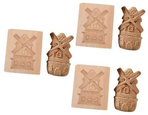 Cabilock 3 Pz Tagliabiscotti in Legno Stampini Per Torte Fondente Al Cioccolato Stampo Per Biscotti Creativo Caramelle Di Gelatina Biscotto Al Burro-scozzese Cubetti Di Ghiaccio Di Legno