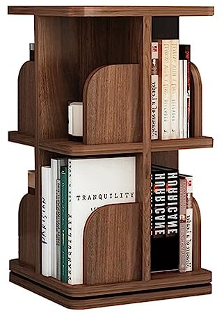 YTGHBIML Bücherturm Freistehend 360° drehbares Bücherregal, stehendes Bücherregal aus Holz, 2/3/4/5 Ebenen, Bücherregal für Bilderbuch-Bücherregale für Kinder im Wohnzimmer perfekte Darstellung