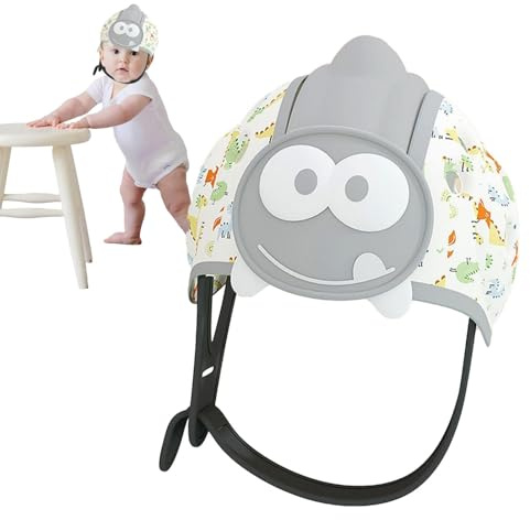 Protector de cabeza para bebé, cascos para bebé, protector de cabeza transpirable, casco de seguridad y ligero, cómodo protector de cabeza para bebés de 6 a 24 meses, protección diaria